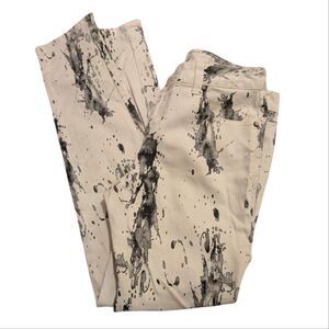 Revolve April May white & black paint splatter denim jeans women size 28
